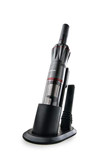 Genius Invictus One Aspiradora de mano (8 piezas) Máxima potencia en modo de mano, sin bolsa y sin cable con potencia de aspiración de 90 W antracita