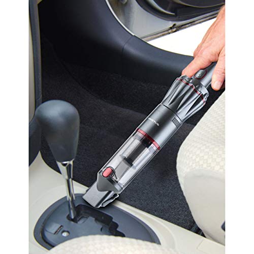 Genius Invictus One Aspiradora de mano (8 piezas) Máxima potencia en modo de mano, sin bolsa y sin cable con potencia de aspiración de 90 W antracita