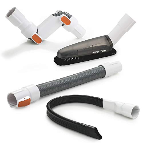 Genius Invictus X7 / X5 - Aspiradora con batería (4 piezas, ideal para limpiar el polvo y la suciedad en lugares de difícil acceso con cerdas blandas)