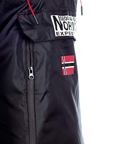 Geographical Norway - Chaqueta cortavientos para hombre Negro L
