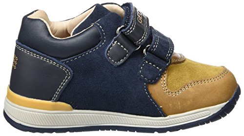 Geox B RISHON Boy A, Zapatillas para Bebés, Beige (Biscuit/Navy), 24 EU