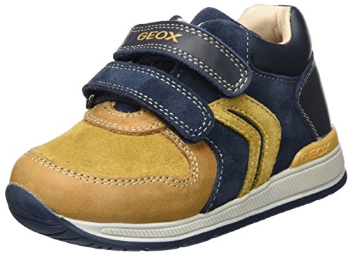 Geox B RISHON Boy A, Zapatillas para Bebés, Beige (Biscuit/Navy), 24 EU