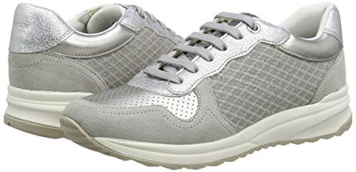 Geox D AIRELL A, Zapatillas para Mujer, Gris (Lt Grey C1010), 38 EU