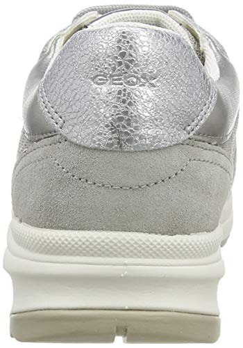 Geox D AIRELL A, Zapatillas para Mujer, Gris (Lt Grey C1010), 39 EU