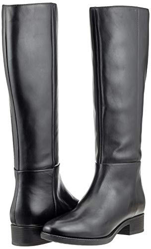Geox D Felicity D, Botas Altas para Mujer, Negro (Black C9999), 37 EU