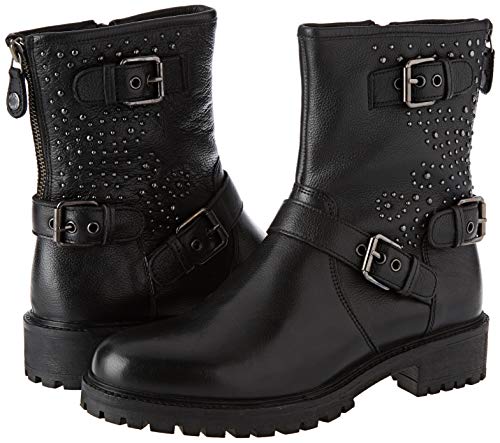 Geox D HOARA H, Botas de Motorista para Mujer, Negro (Black C9999), 38 EU