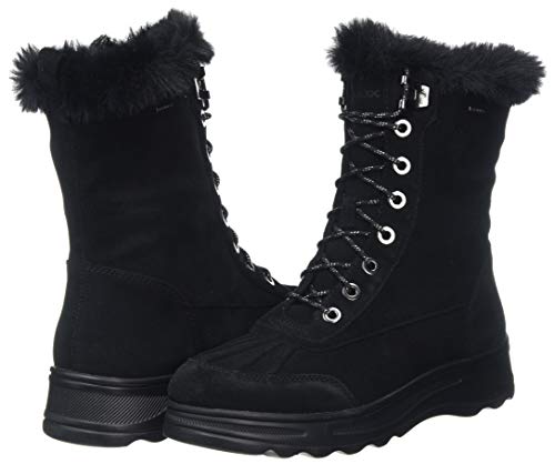 Geox D HOSMOS B ABX B, Botas de Nieve para Mujer, Negro (Black C9999), 36 EU