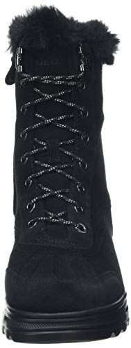 Geox D HOSMOS B ABX B, Botas de Nieve para Mujer, Negro (Black C9999), 36 EU
