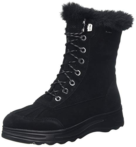 Geox D HOSMOS B ABX B, Botas de Nieve para Mujer, Negro (Black C9999), 36 EU