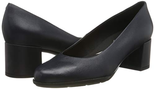 Geox D New ANNYA Mid A, Zapatos con Tacón para Mujer, Azul (Navy C4002), 38 EU
