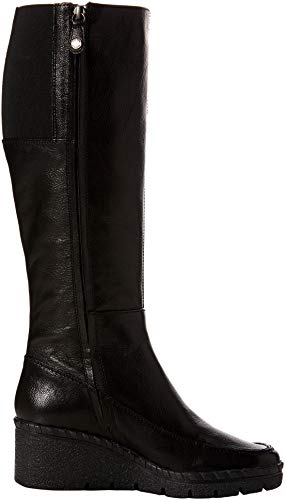 Geox D WIVA Wedge E, Botines para Mujer, (Black C9999), 40 EU