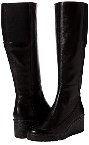 Geox D WIVA Wedge E, Botines para Mujer, (Black C9999), 40 EU