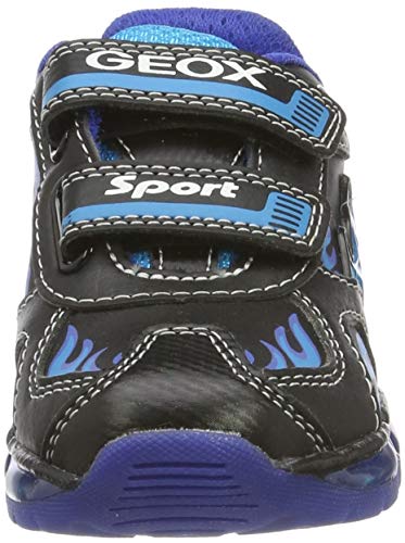 Geox J Android Boy C, Zapatillas para Niños, Negro Black Lt Blue C0035, 27 EU