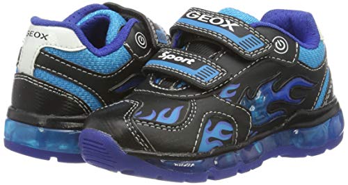 Geox J Android Boy C, Zapatillas para Niños, Negro Black Lt Blue C0035, 27 EU