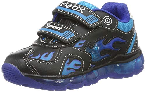 Geox J Android Boy C, Zapatillas para Niños, Negro Black Lt Blue C0035, 27 EU
