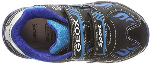 Geox J Android Boy C, Zapatillas para Niños, Negro Black Lt Blue C0035, 27 EU