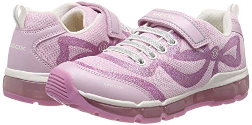 Geox J Android Girl C, Zapatillas para Niñas, Rosa (Pink/Dk Pink), 38 EU