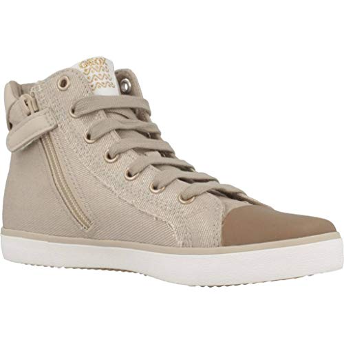Geox J Kilwi Girl C, Zapatillas Altas para Niñas, Beige, 31 EU