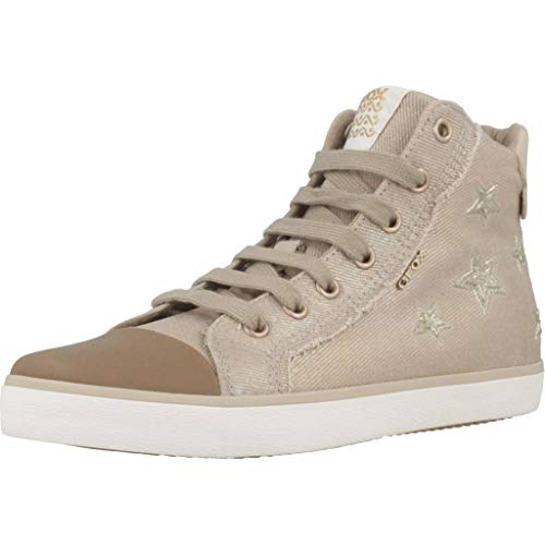 Geox J Kilwi Girl C, Zapatillas Altas para Niñas, Beige, 31 EU