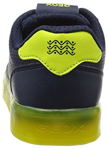 Geox J KOMMODOR Boy B, Zapatillas para Niños, Azul (Navy/Lime), 28 EU