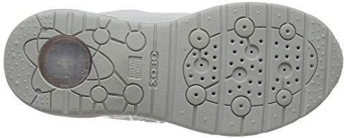 Geox J SPACECLUB Girl C, Zapatillas para Mujer, Silver (Grey/Silver C0570), 36 EU