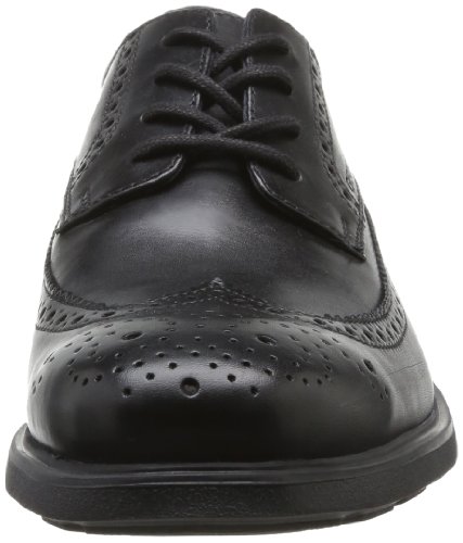 Geox U Dublin B, Zapatos de Cordones Brogue para Hombre, Negro (BLACKC9999), 41 EU