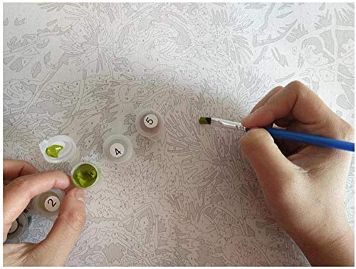 GezHF - Kit de pintura por números para barco de la naturaleza muerta, pintura al óleo por números, 40 x 50 cm, sin marco