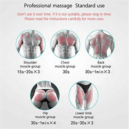 GFQ Electric Mute Masajeador portátil de Mano Masajeador de vibración de Alta frecuencia para aliviar el Dolor Yoga Fitness