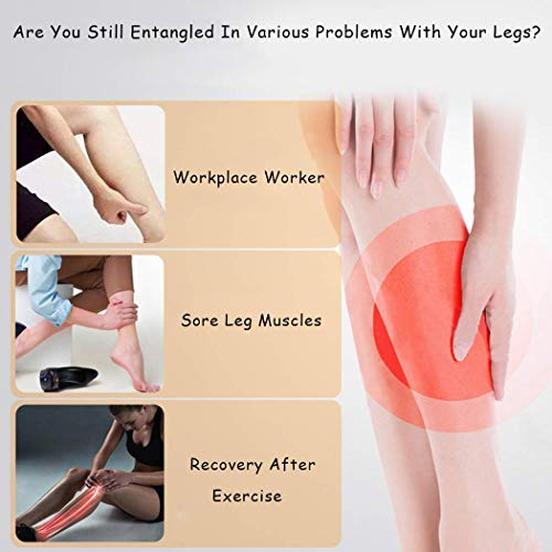 GFQ Máquina de circulación de piernas Compresión de Aire inalámbrica para pies y pantorrillas Masaje de circulación eléctrica con Controlador de Mano Linfedema de Shiatsu