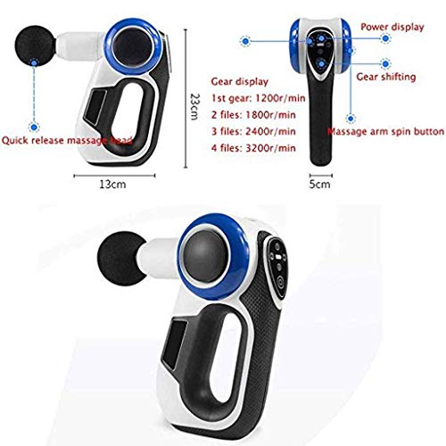 GFQ Masajeador de Mano Masajeador de Espalda de Mano, Tejido Profundo, masajeador de Potencia timtam, masajeador de Manos, masajeador de piernas, masajeador de Mano, Refuerzo, músculo