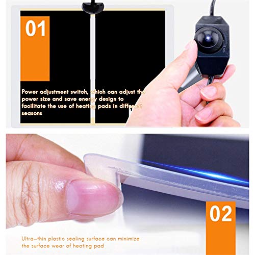 Ggdoo 5W Impermeable / 7W / 14W / 28W para Mascotas cojín de calefacción eléctricos del Reptil Suministros Manta Reptil como Mascota del cojín de calefacción