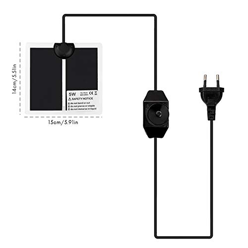 Ggdoo 5W Impermeable / 7W / 14W / 28W para Mascotas cojín de calefacción eléctricos del Reptil Suministros Manta Reptil como Mascota del cojín de calefacción