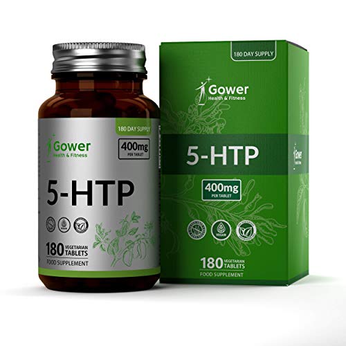 GH 5HTP 400mg 180 Capsulas Veganas de Alta Resistencia | 5 HTP Extracto de Semilla de Griffonia Simplicifolia | Pastillas para Dormir Bien | Reduce Estres y Aumenta la Energia | Sin OGM