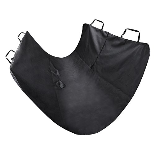 GHB Cubierta Universal Protector Impermeable de Tapicería de Coche para Perros Mascotas y Viajes con Hebilla de Seguridad