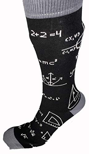 Gift It Right Regalo Que Las Matemáticas Y La Física Adecuados Calcetines- Gran Tamaño De Uk 8-11 Eu 41-45 De Matemáticas, Profesores Y Estudiantes De Física Frikis De La Ciencia De Algodón Peinado