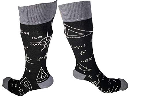 Gift It Right Regalo Que Las Matemáticas Y La Física Adecuados Calcetines- Gran Tamaño De Uk 8-11 Eu 41-45 De Matemáticas, Profesores Y Estudiantes De Física Frikis De La Ciencia De Algodón Peinado