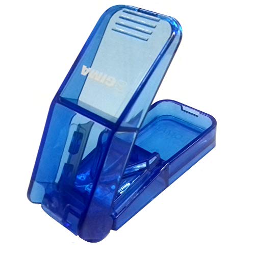 GIMA ref. 25729 Cortador de píldoras para una dosificación perfecta, con cuchilla de acero inoxidable, ideal para reducir el tamaño de pastillas para ancianos, niños y personal hospitalario