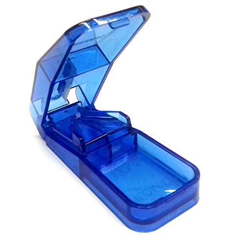 GIMA ref. 25729 Cortador de píldoras para una dosificación perfecta, con cuchilla de acero inoxidable, ideal para reducir el tamaño de pastillas para ancianos, niños y personal hospitalario