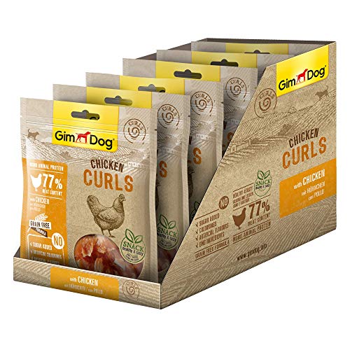 Gimdog 541723 - Chicken Fillets Snacks Naturales para Perros, 55 gr, Marrón