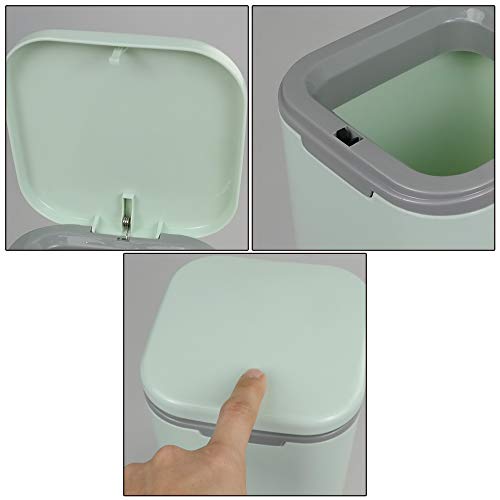 Gitany Cubo de Basura, Verde Papelera Pequeña plástico