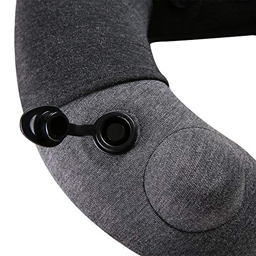 GJYU Masajeador De Cuello En Forma De U con Función De Calefacción, Almohada para El Cuello, Soporte para La Cabeza, Almohada Suave, para Dormir, Descanso, Almohada De Viaje, Avión Y Uso Doméstico