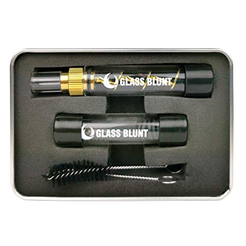 Glass Blunt Pipa de cristal o vaporizador para 1,5 gramos de hierba Mini Glass Blunt