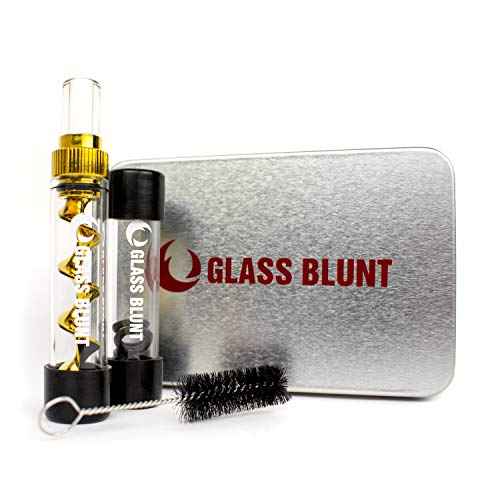 Glass Blunt Pipa de cristal o vaporizador para 1,5 gramos de hierba Mini Glass Blunt