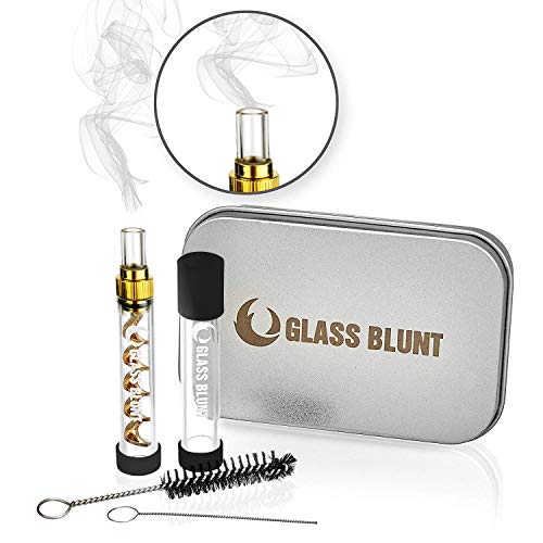 Glass Blunt Pipa de cristal o vaporizador para 1,5 gramos de hierba Mini Glass Blunt