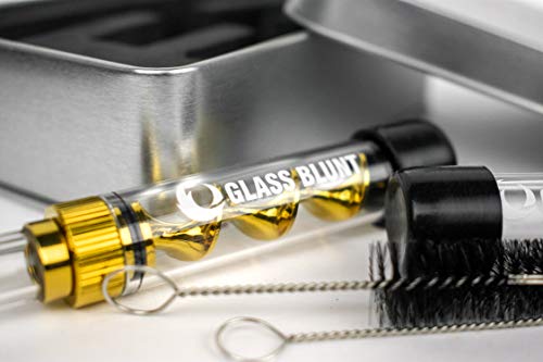 Glass Blunt Pipa de cristal o vaporizador para 1,5 gramos de hierba Mini Glass Blunt