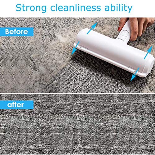 GLEADING Cepillo Quitar Pelos de Mascotas, Rodillo Autolimpiante para Quitar Pelos de Perros y Gatos: Quita los Pelos de Perros y Gatos de Muebles, Alfombras, Ropa de Cama, Ropa