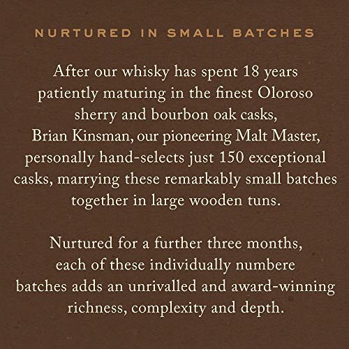 Glenfiddich Whisky de malta escocés 18 años – 70cl