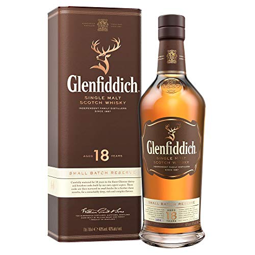 Glenfiddich Whisky de malta escocés 18 años – 70cl