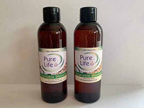 Glicerina vegetal, glicerol – Grado para alimentos y cosméticos, disponible en botellas de 100 ml y 200 ml