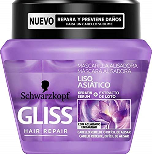 Gliss - Mascarilla Liso Asiático - 3 uds de 300ml - Schwarzkopf